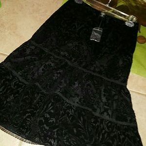 NWT Unworn Vintage Express Lace/Velvet Boho